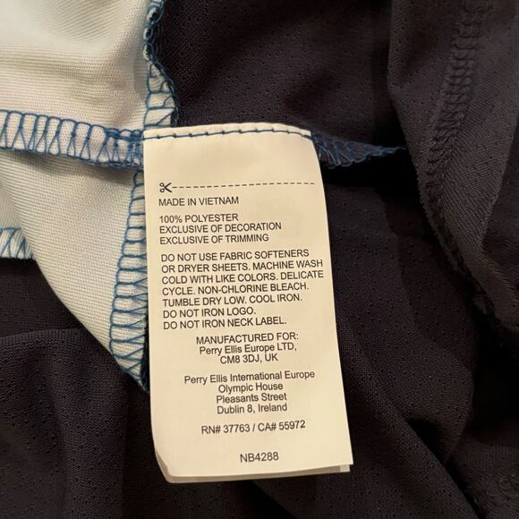 Callaway Sleeveless Golf Dress- Blue Sea Star Large Abstract Gradient 1/4 Zip - Picture 10 of 10